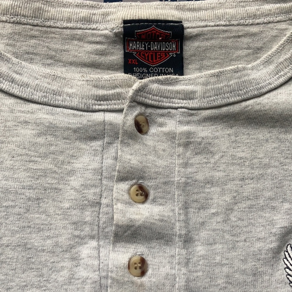 Vtg Harley Davidson Patchwork Tee - image 3